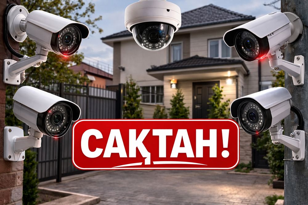 Установка -Монтаж 5000тг Камера-Видеонаблюдения Пожарный Сигнализация