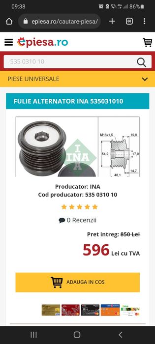 Fulie Alternator Ina  Ford