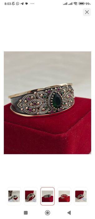 Браслет Хюррем изумруд  жузигимен 53000