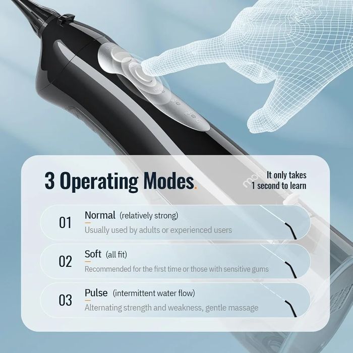 Irigator oral Mornwell 330 ml, IPX7