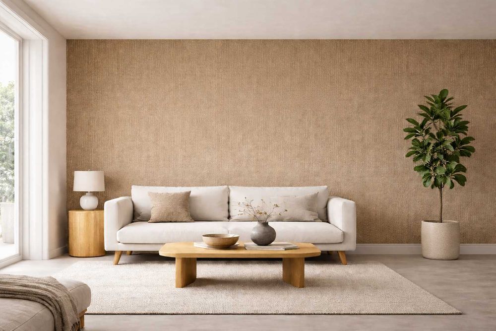 Tapet din fibre vegetale naturale de sisal beige