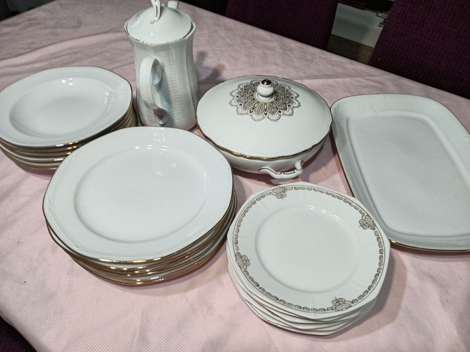 Баварски сервиз нежен снежно бяло