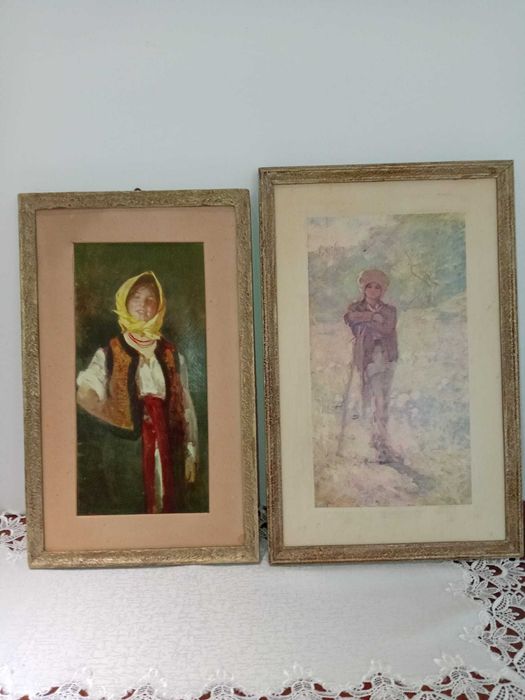 Tablouri pictate pe panză.