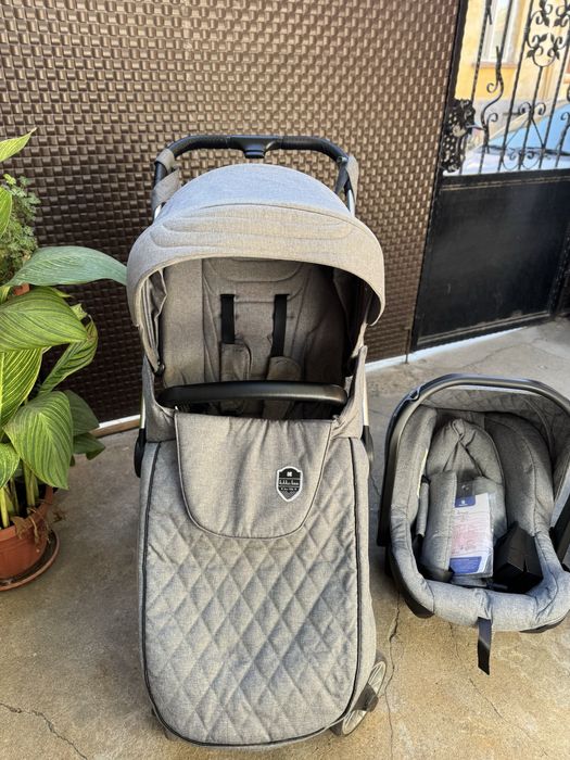 KIKKA BOO Комбинирана количка 3в1 VICENZA GREY