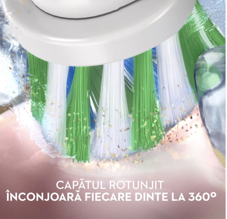 Periuta de dinti electrica Oral-B Pro 3 Cross Action, Curatare 3D,