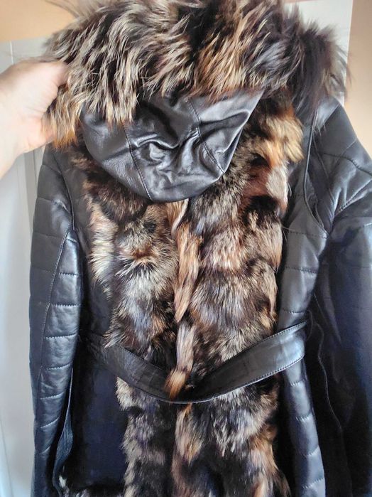 Страхотно кожено зимно яке