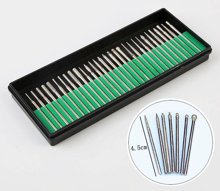 Шарошки алмазные гравер насадка с алмазним напылением