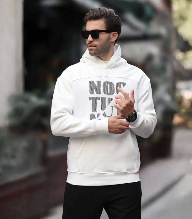 Мъжки Суитшърт - Noctural White