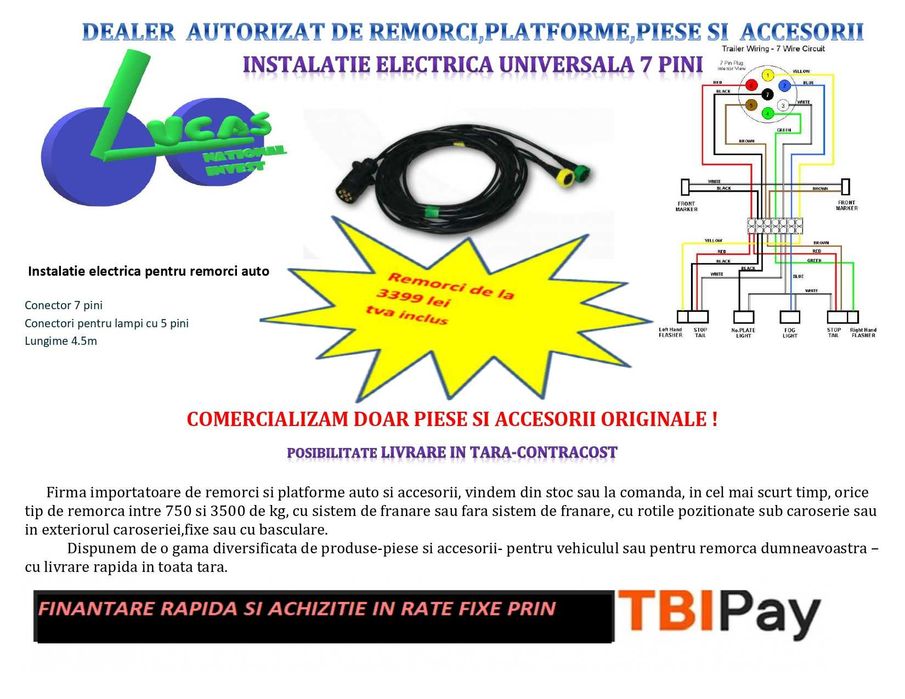 Instalatie Electrica Universala 7 Pini