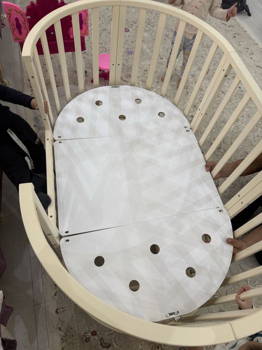 Манеж трансформер, круглый и овальный