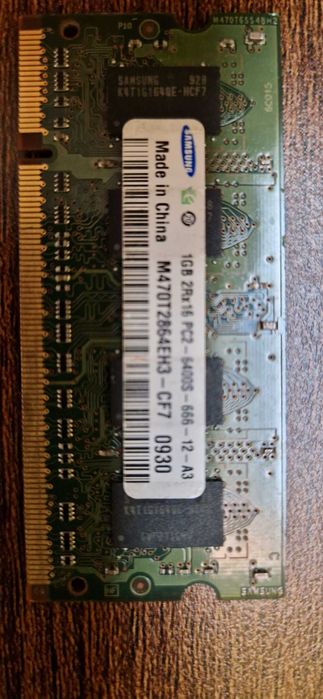 Memorie RAM Laptop Samsung 1GB