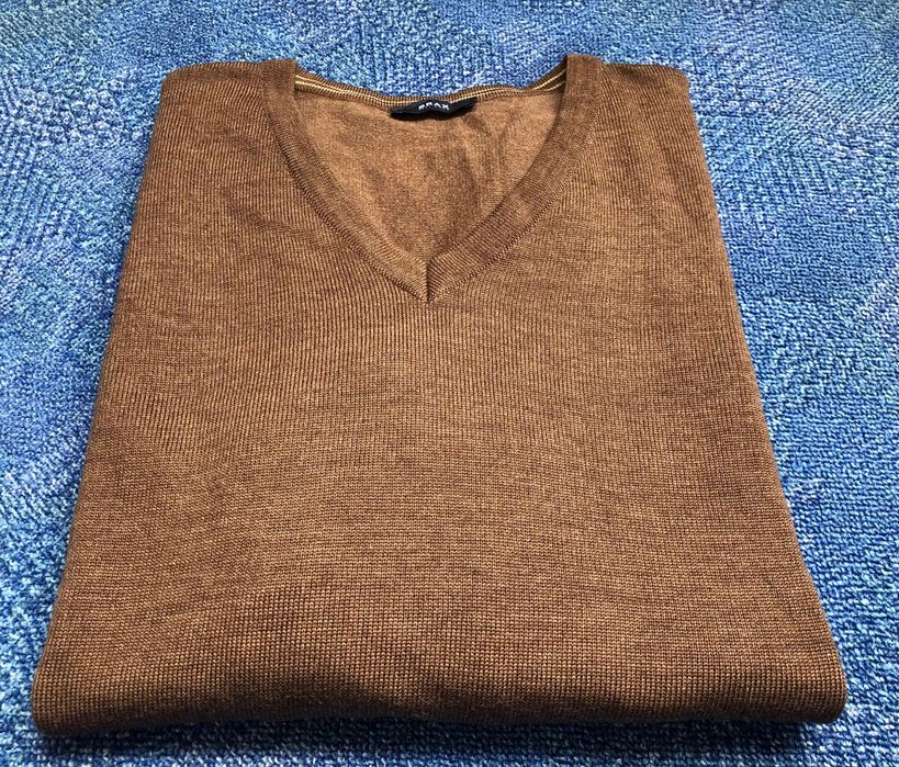 100% вълна Brax / Crewfield мъжки пуловери - L