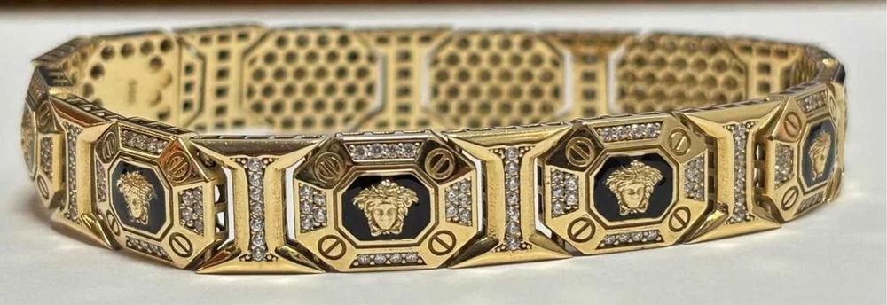 Brățară Aur 14K Model Deosebit (Stil Versace) – 22.1 Grame