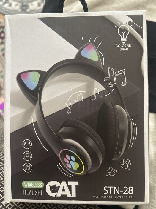 Наушник детский Fengchengjia toys Bluetooth черный