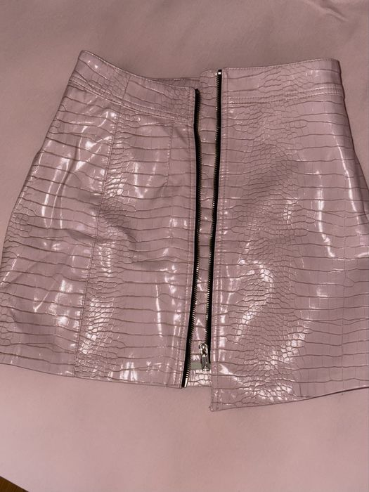 Кожена пола Bershka Shein Zara