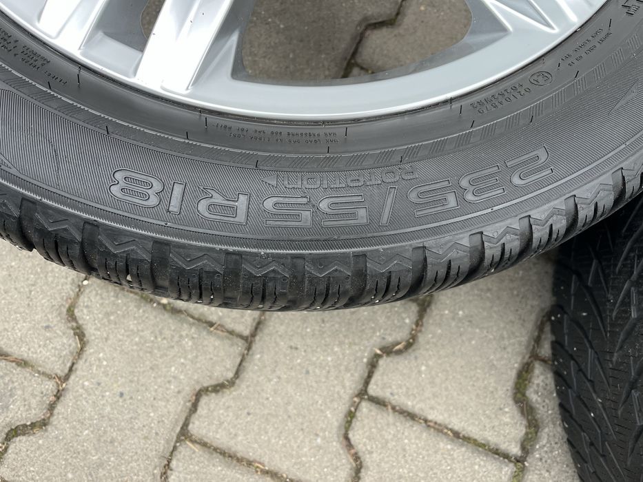 Jante 5x112mm, anvelope iarna 235/55 R18, VW Tiguan Audi Q3 Seat Skoda