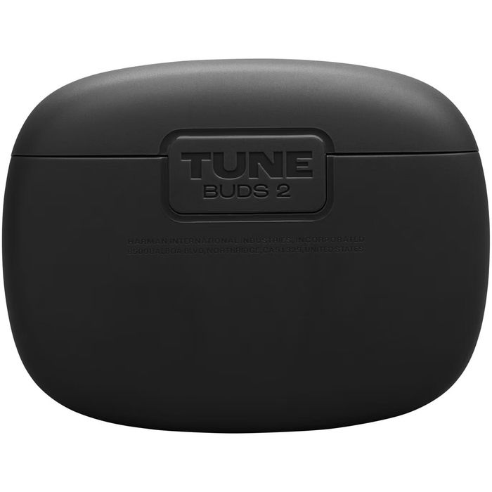 безжичните слушалки JBL Tune Buds 2 в черен цвят.