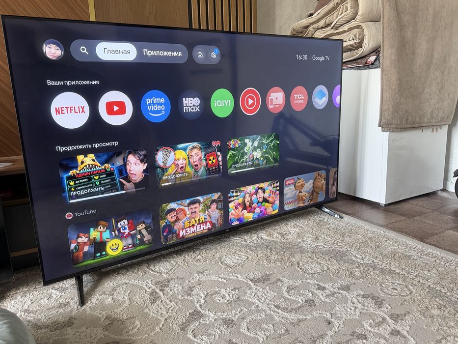 Телевизор google TCL 165 см