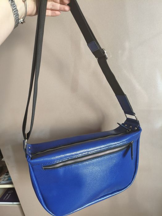 Co Geantă de damă din piele italiană Saffia handmade no Pun