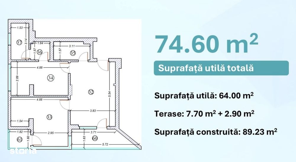 Apartament cu vedere la mare in complex cu piscina privata si sala de