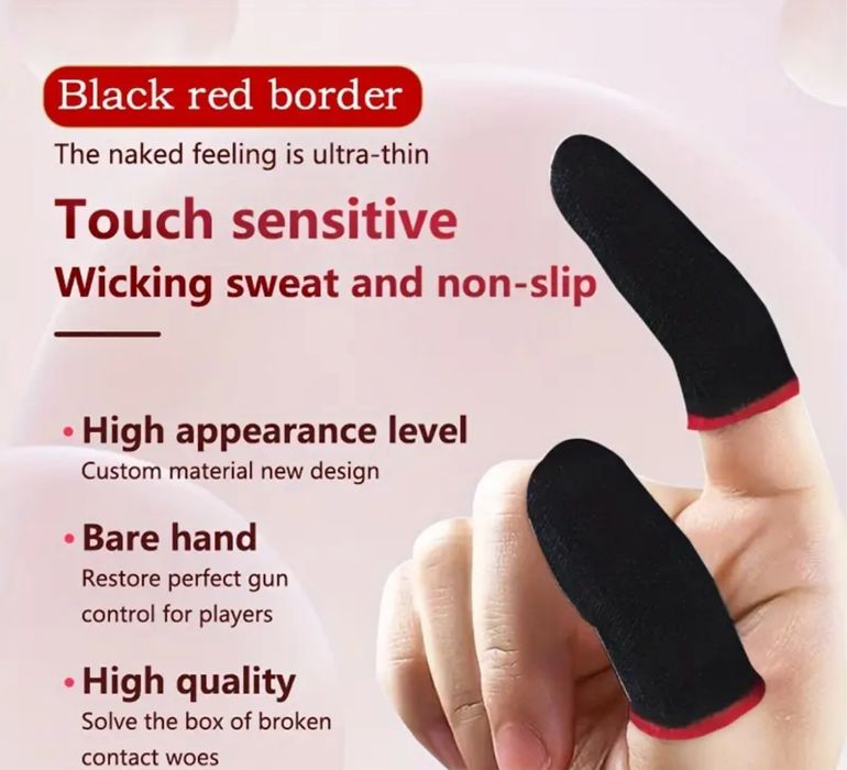 Set 10 manusi/degetare gamming pentru telefon (5perechi)
