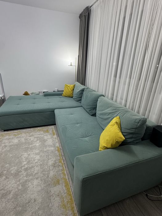 Vand canapea extensibila cu lada de depozitare si material impermeabil