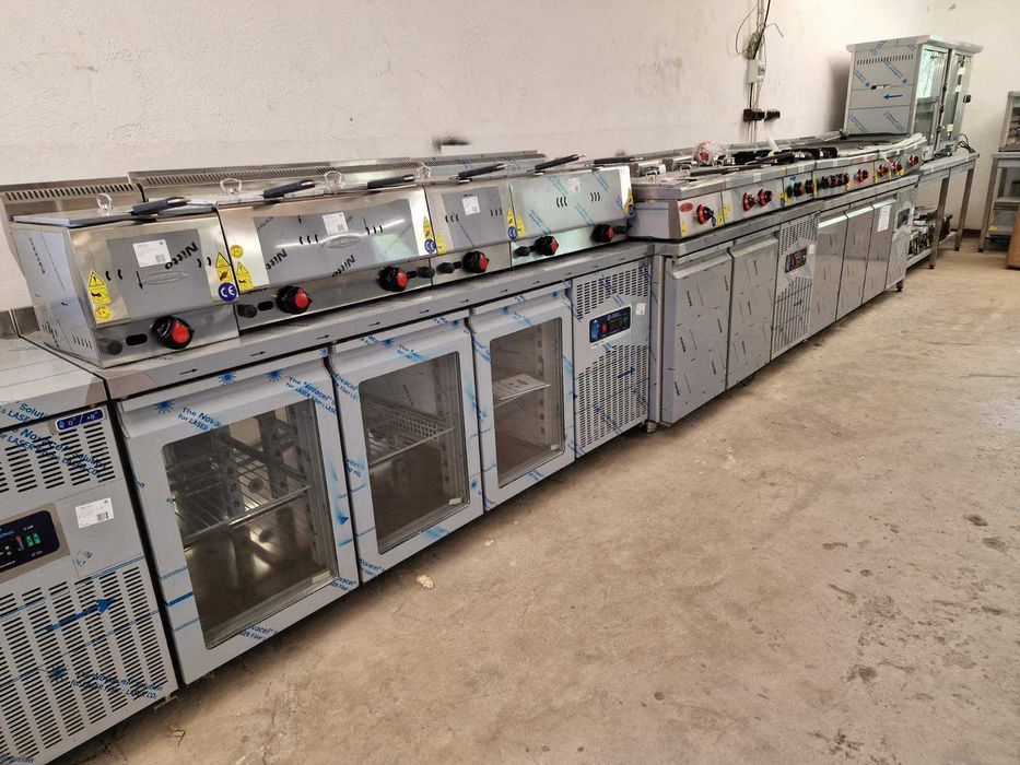 Готварска печка ГАЗ с 4+1 котлона, 1000x1000x850, с фурна ГАЗ