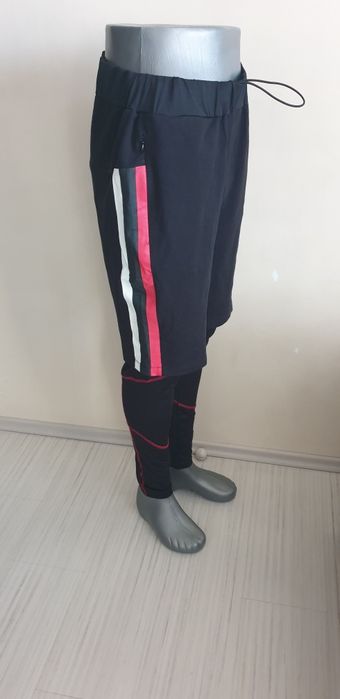 Philipp Plein Sport 2 in 1 Stretch Mens Size M / L  НОВО! ОРИГИНАЛ! Мъжки Къси Панталони + Клин