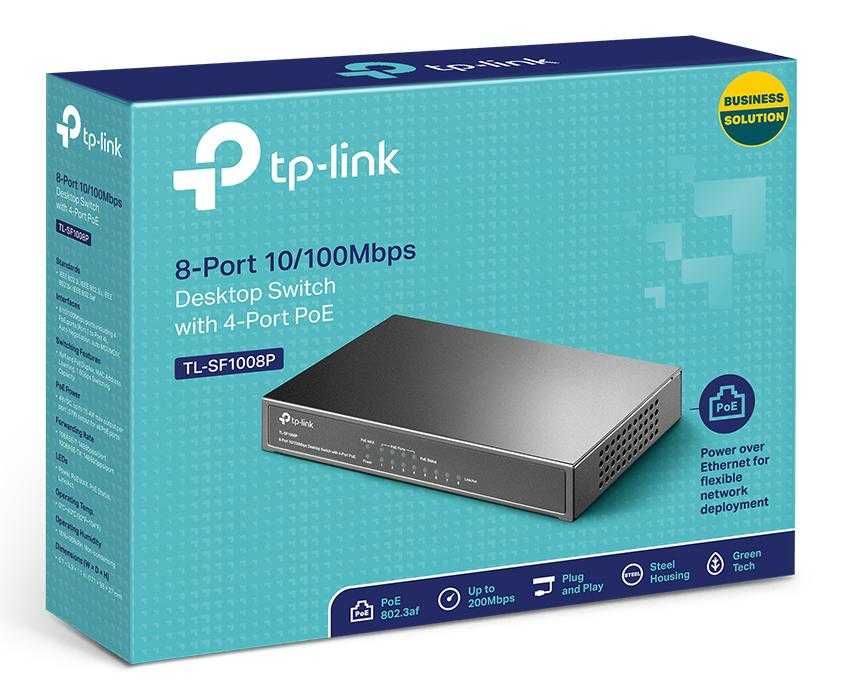 Коммутатор TP-Link TL-SF1008P (Новый!)