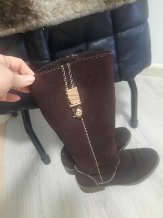 Сапоги зимние, натуральная кожа