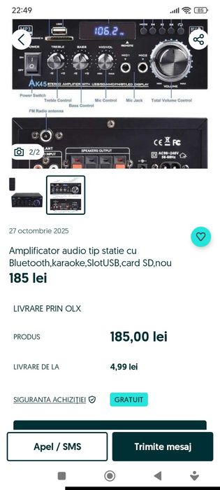 Amplificator audio