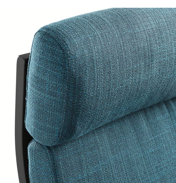 POÄNG - Balansoar, negru-maro/Hillared antracit, IKEA