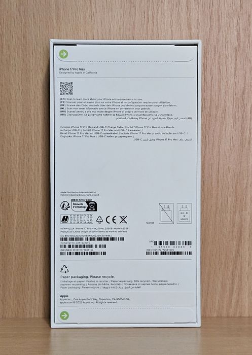 iPhone 17 Pro Max nou sigilat garanție 24 luni