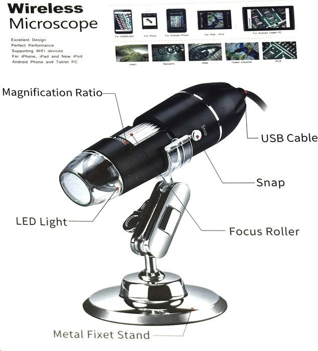 Дигитален микроскоп с USB кабел