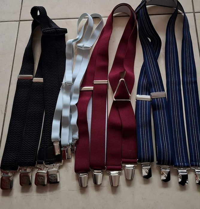 Папийонки, колани, тиранти, кърпички за сако