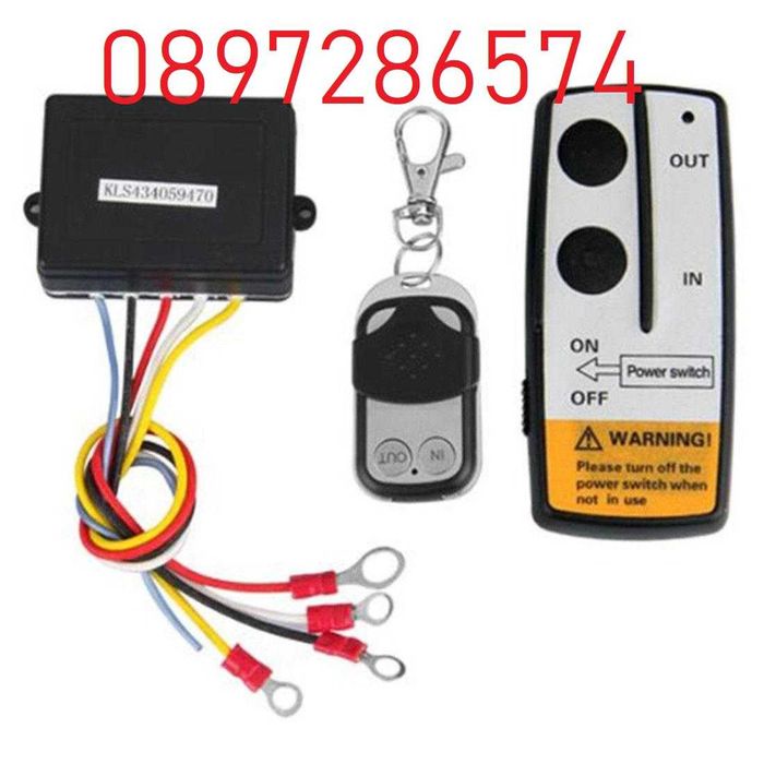 Електрическа лебедка BULMAX за джип и пътна помощ 12v-6136кг/13 500 lb