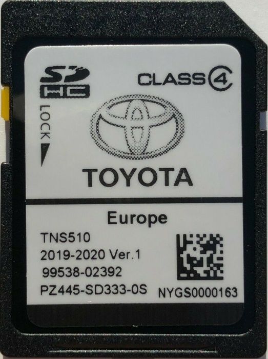 Европейска Сд Карта Американски Канадски Toyota Lexus Gen.8/9 Micro Sd
