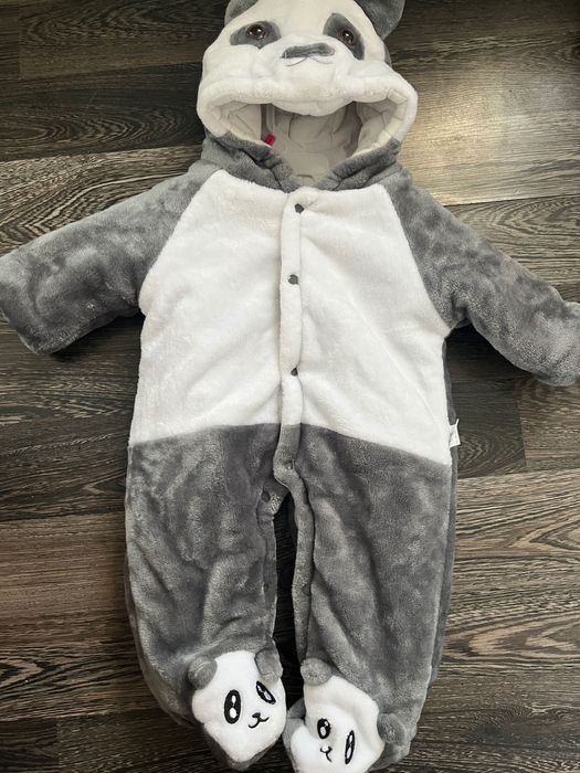 Зимен космонавт панда за бебе 3-6м.