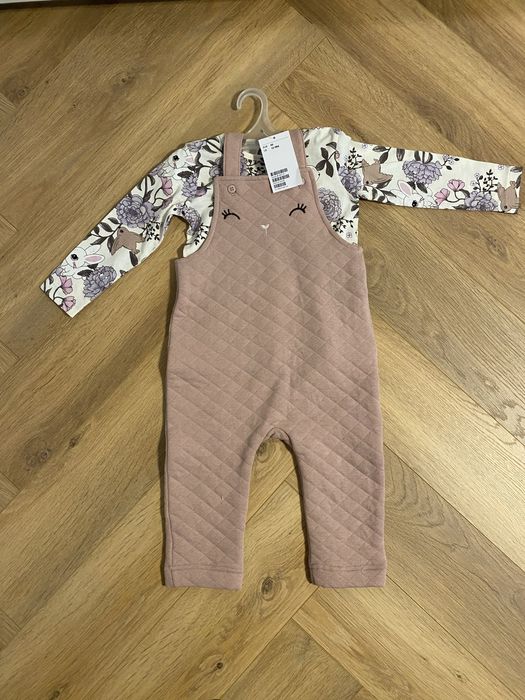 Set - Salopeta si bluza H&M masura 86 nou 1. 6 an - 2 ani