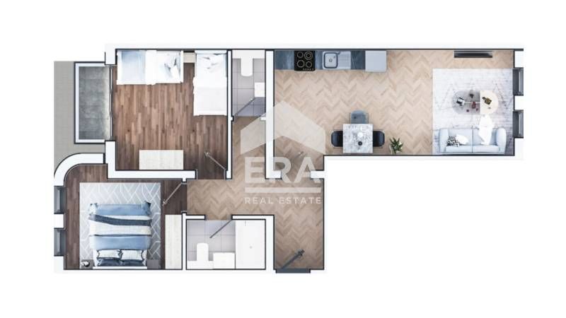 Продава се Тристаен апартамент в София, Зона Б-19 - 102 кв.м за 1027 €/кв.м - Снимка #1