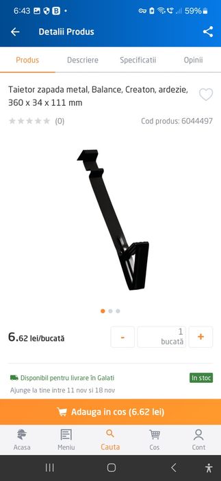 Tigla ceramica 1/1 Creaton Rapido, ardezie angoba, 32.5x50 cm
angoba,