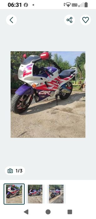 Honda CBR de 600 cm