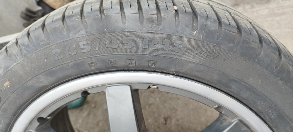 Jante 18" 5x112 cu cauciucuri de vară