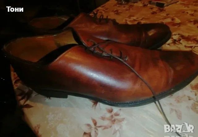 REGENT Оригинал Нови Мъжки Обувки от Естествена Кожа 43