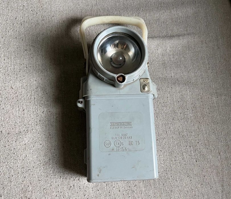 Lanterna pentru minerit GDR AKA Electric - colectie - vintage
