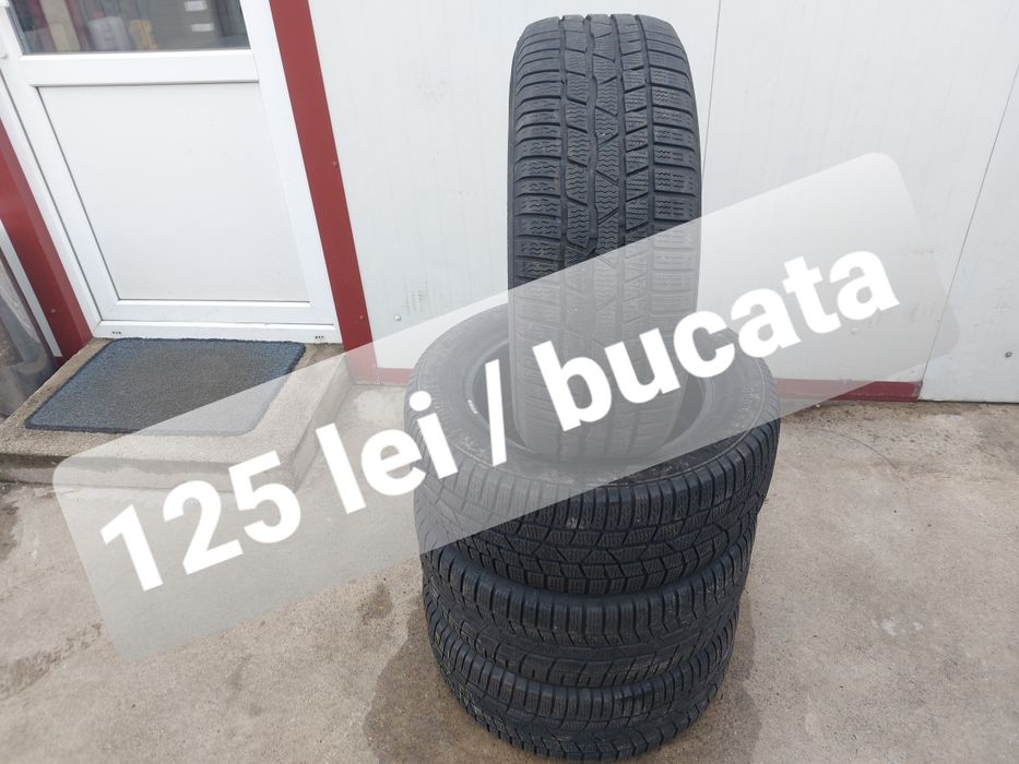 125 lei bucata! Set anvelope M+S/IARNA 225 55 r16 Continental