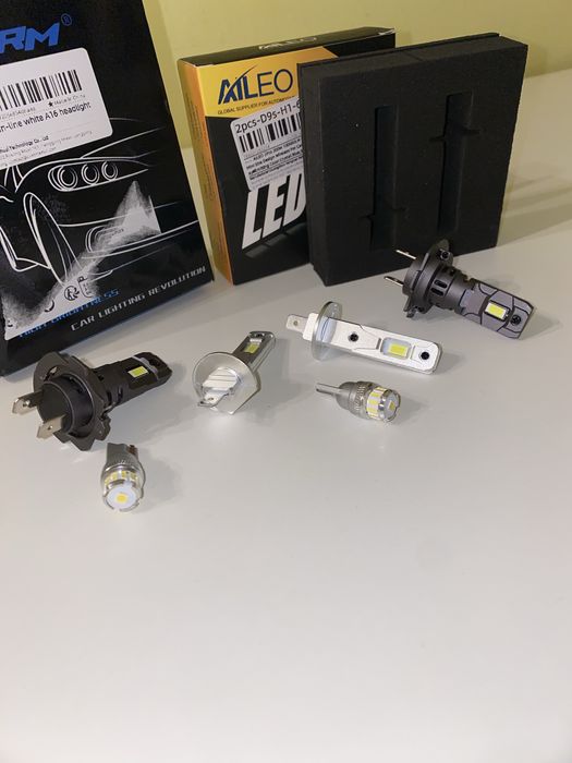 Set LED H1+H7 slim ~fără adaptoare~