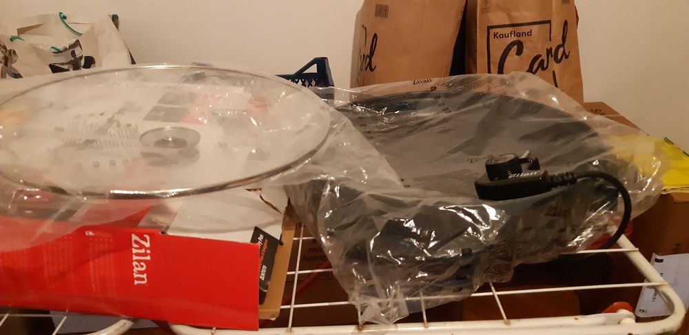 Tigaie electrica rotunda ZİLAN ZLN-7870, pizza grill, diametru 38 cm