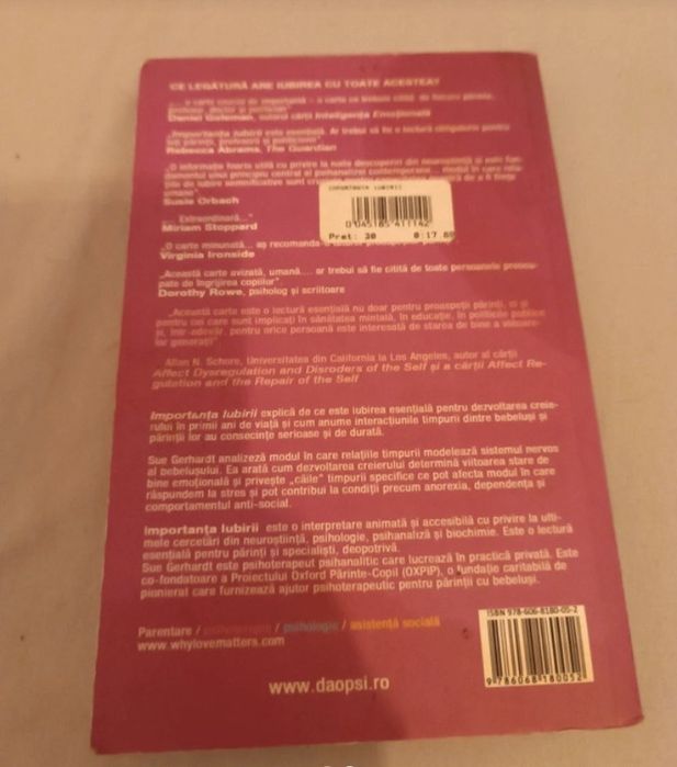 Carte Importanta iubirii