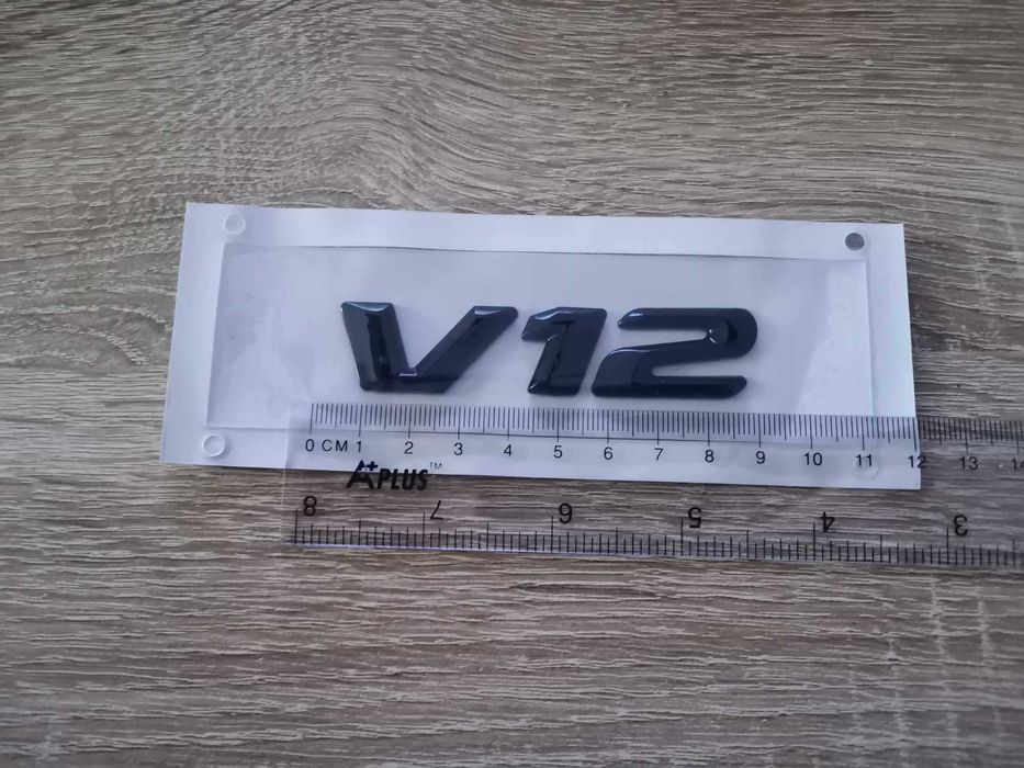 черна емблема Mercedes Benz Мерцедес Бенц V12